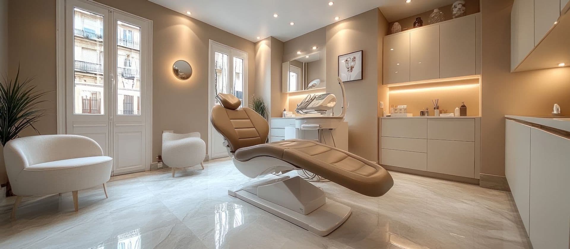 Private treatment suite at Dermatica Medical Clinic, Dubai