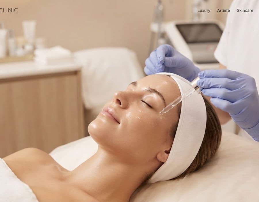 Medical facial treatment being performed at Dermatica Medical Clinic